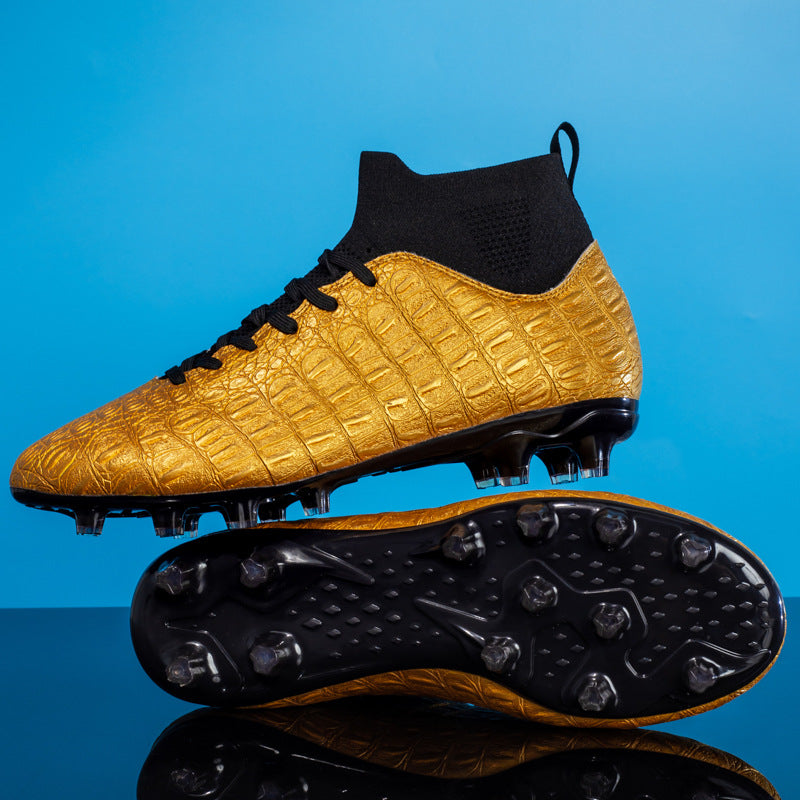 Men's High-Top Soccer Cleats for Firm Ground