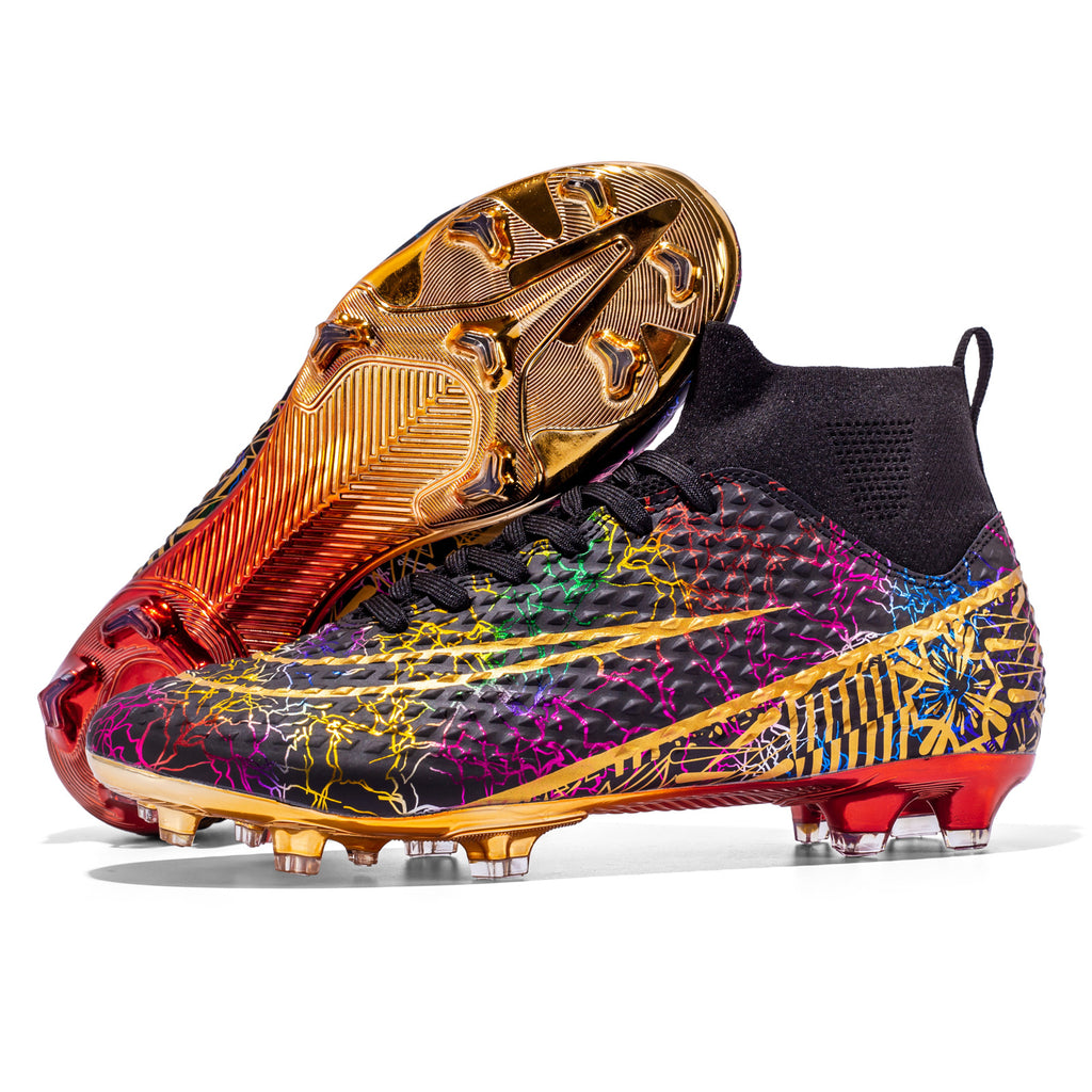 Men's High-Top Soccer Cleats for Artificial Grass (AG) Training
