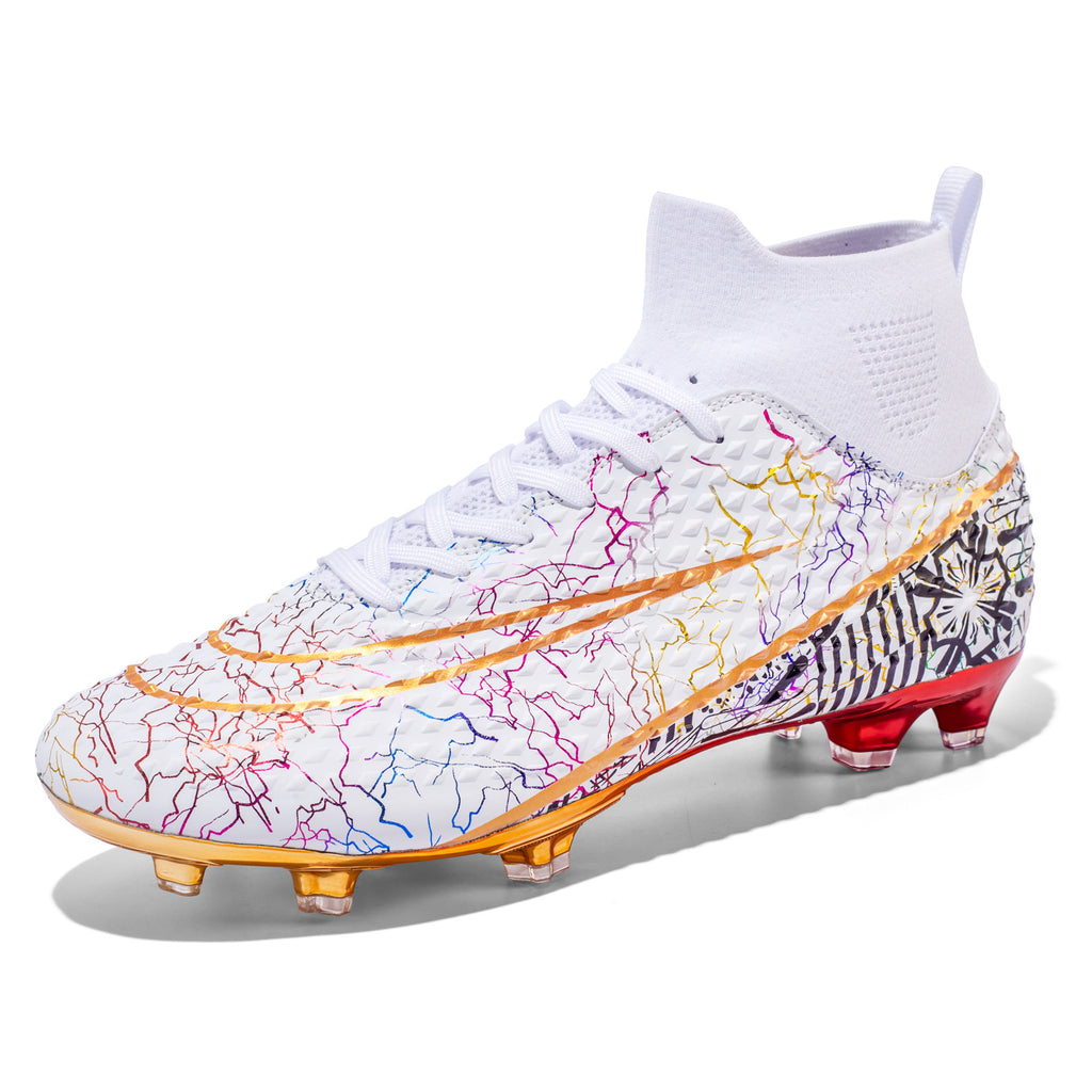Men's High-Top Soccer Cleats for Artificial Grass (AG) Training