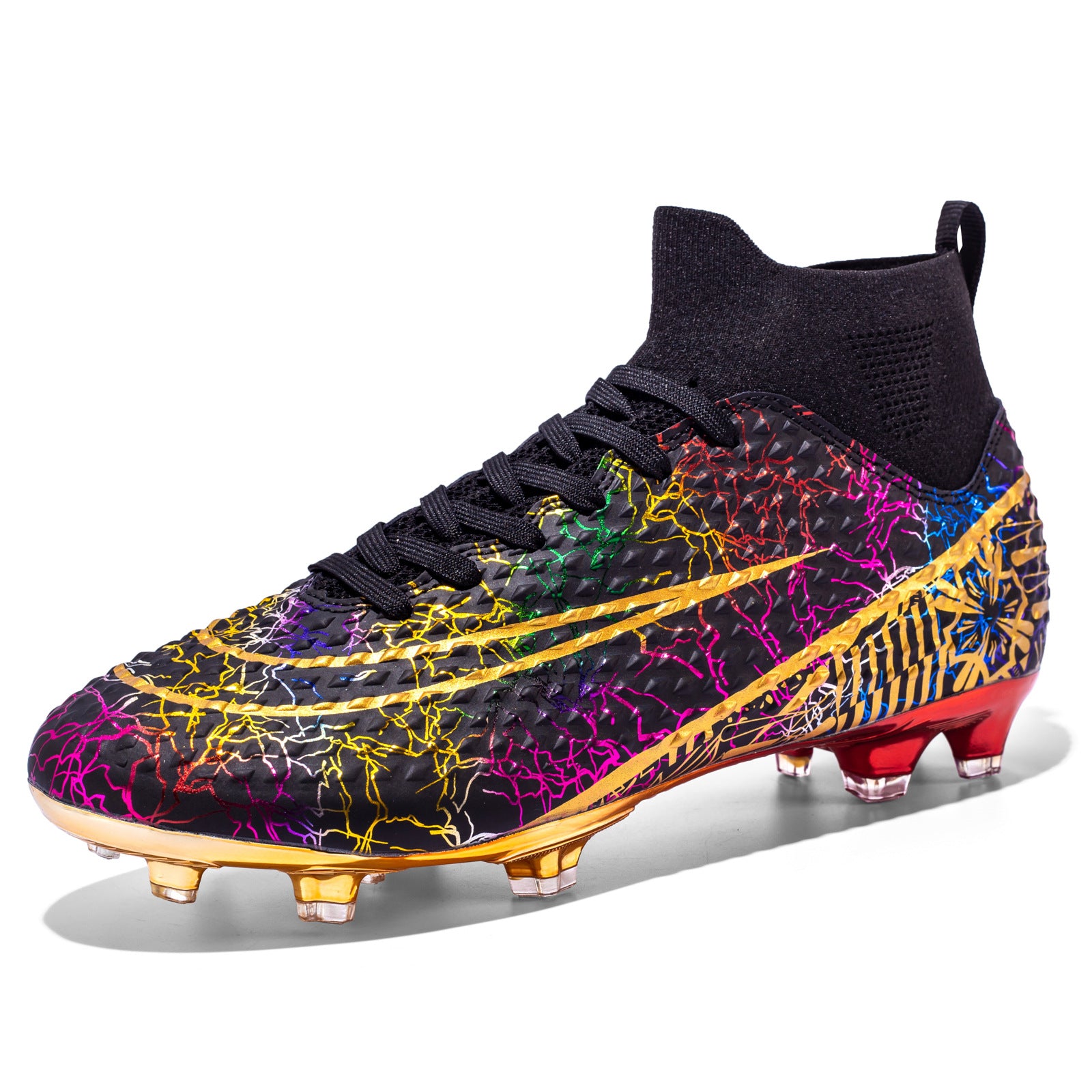 Men's High-Top Soccer Cleats for Artificial Grass (AG) Training