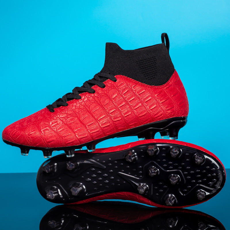 Men's High-Top Soccer Cleats for Firm Ground