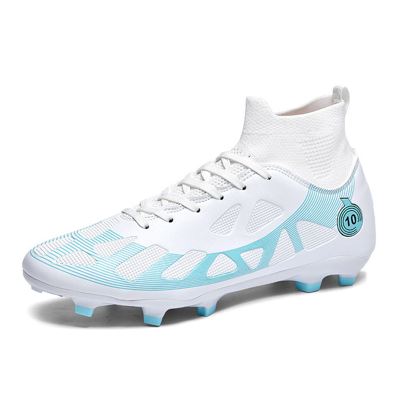 Unisex High-Top Soccer Cleats for Artificial Turf Training