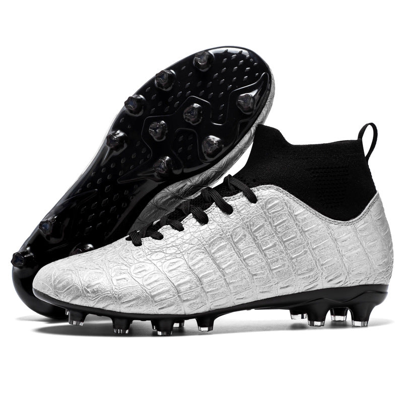 Men's High-Top Soccer Cleats for Firm Ground