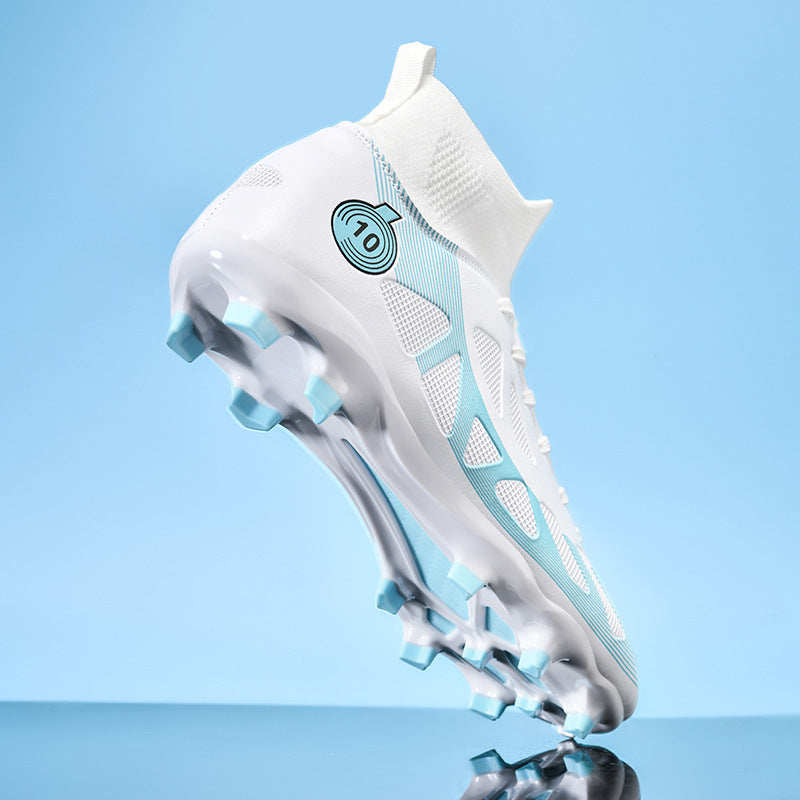 Unisex High-Top Soccer Cleats for Artificial Turf Training