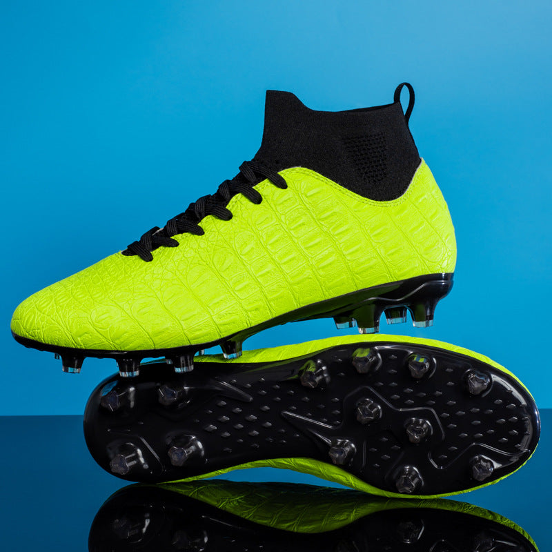Men's High-Top Soccer Cleats for Firm Ground