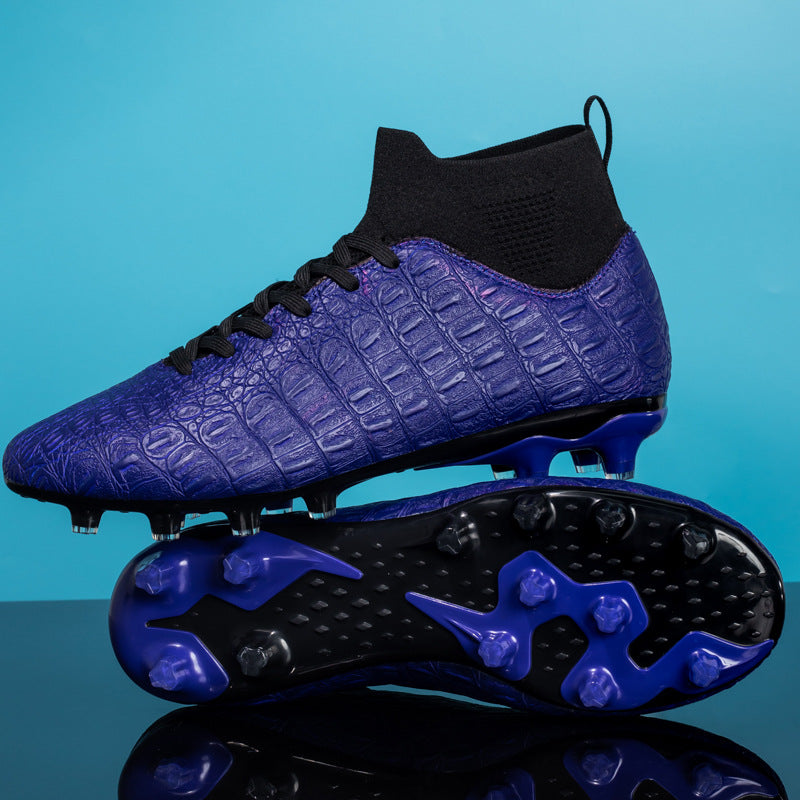 Men's High-Top Soccer Cleats for Firm Ground