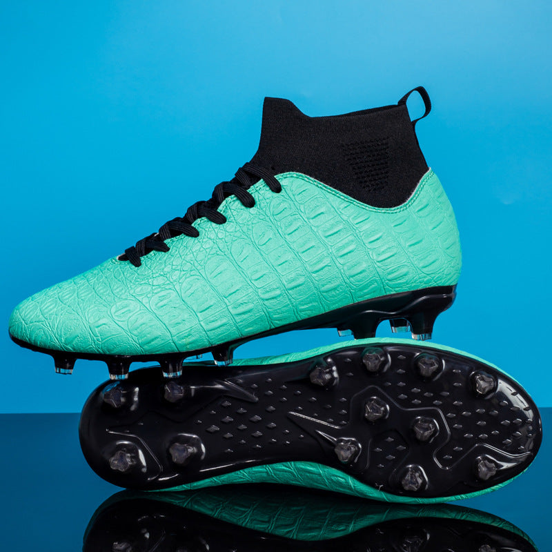 Men's High-Top Soccer Cleats for Firm Ground