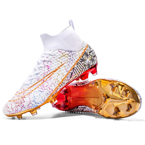 Men's High-Top Soccer Cleats for Artificial Grass (AG) Training