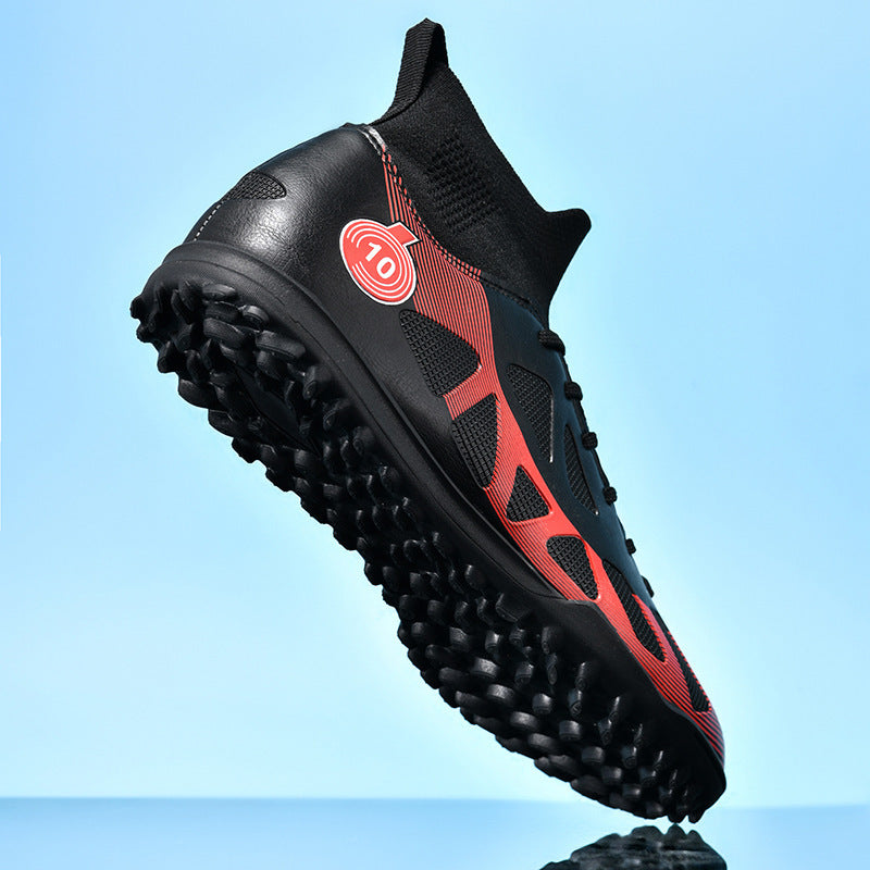 Unisex High-Top Soccer Cleats for Artificial Turf Training