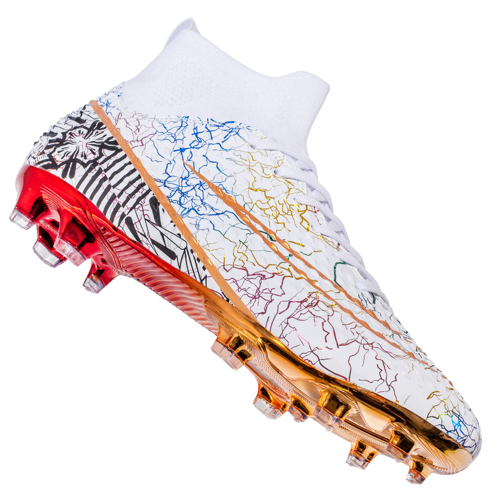 Men's High-Top Soccer Cleats for Artificial Grass (AG) Training