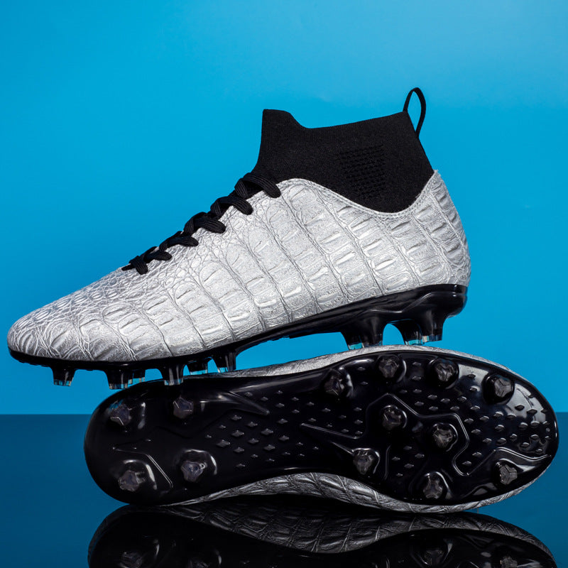 Men's High-Top Soccer Cleats for Firm Ground