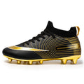 Men's High-Top Soccer Cleats for Firm Ground and Turf Training