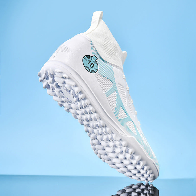 Unisex High-Top Soccer Cleats for Artificial Turf Training