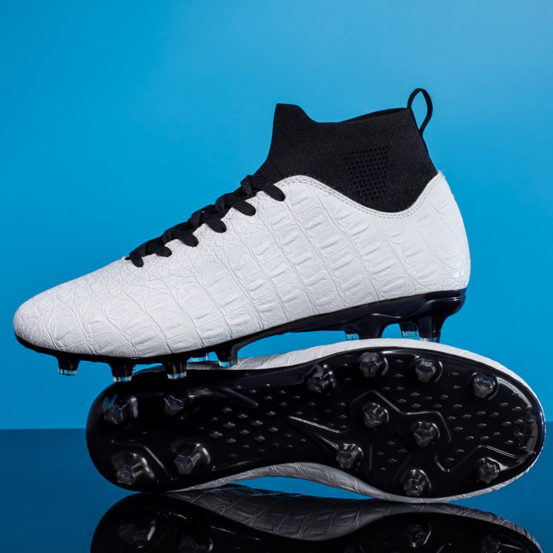 Men's High-Top Soccer Cleats for Firm Ground